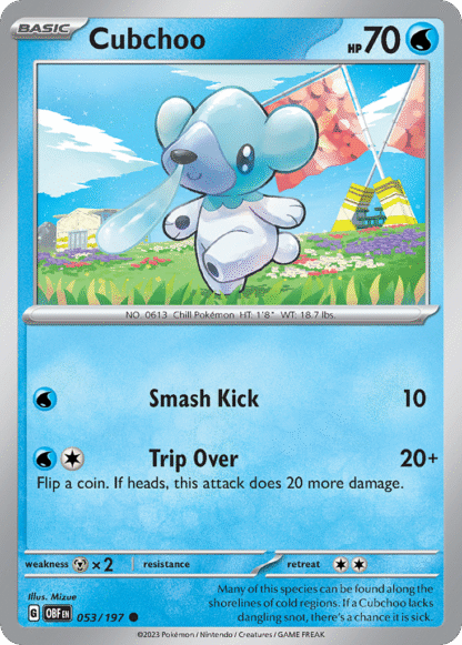 Cubchoo Reverse - Obsidian Flames