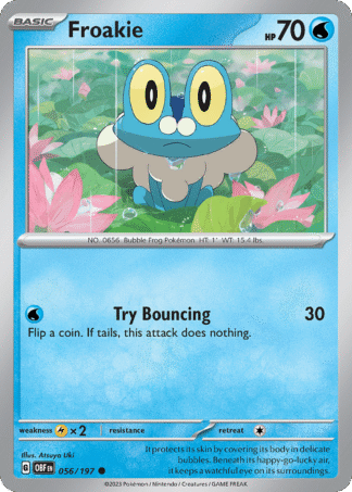 Froakie Reverse - Obsidian Flames