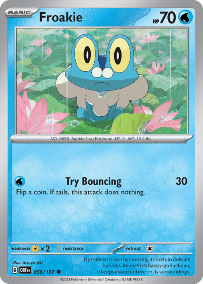 Froakie Reverse - Obsidian Flames