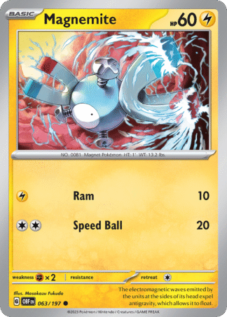 Magnemite Reverse - Obsidian Flames