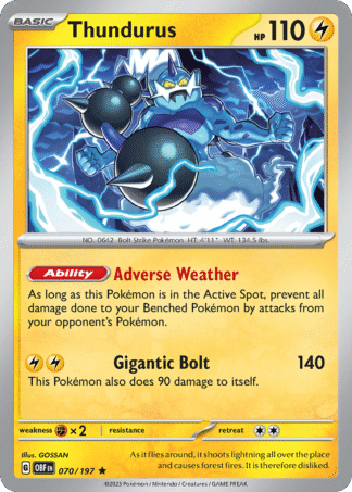 Thundurus Reverse - Obsidian Flames