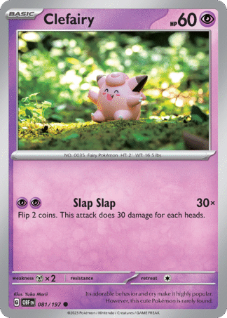 Clefairy Reverse - Obsidian Flames