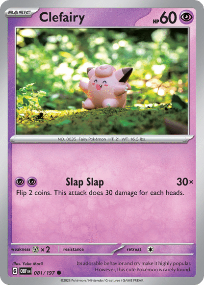 Clefairy Reverse - Obsidian Flames