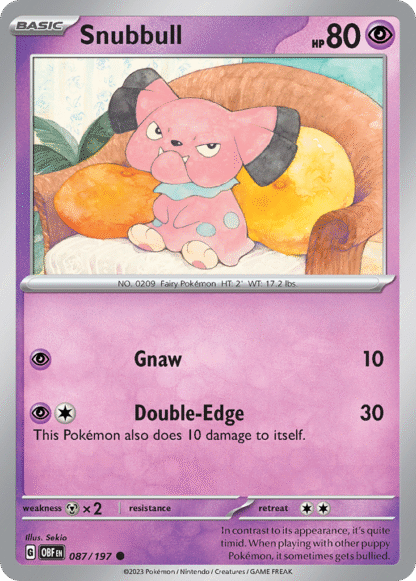 Snubbull Reverse - Obsidian Flames