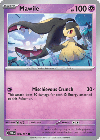 Mawile Reverse - Obsidian Flames