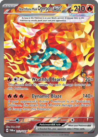 Hearthflame Mask Ogerpon ex - Twilight Masquerade
