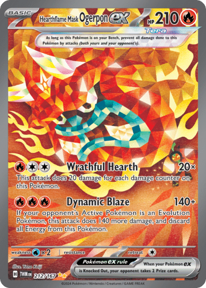 Hearthflame Mask Ogerpon ex - Twilight Masquerade