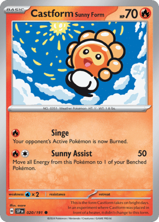 Castform Sunny Form Reverse - Surging Sparks