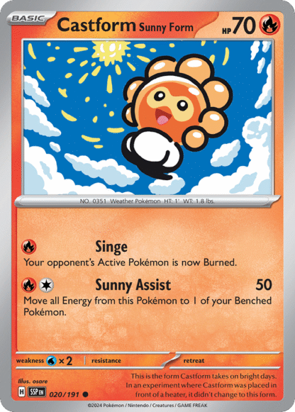 Castform Sunny Form Reverse - Surging Sparks