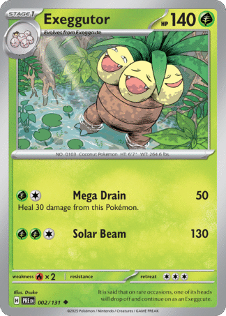 Exeggutor Reverse - Prismatic Evolutions