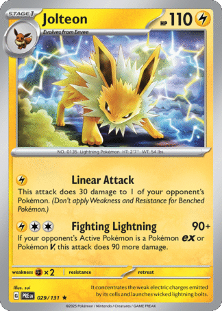 Jolteon Reverse - Prismatic Evolutions