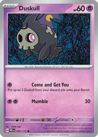 Duskull Poke Ball - Prismatic Evolutions