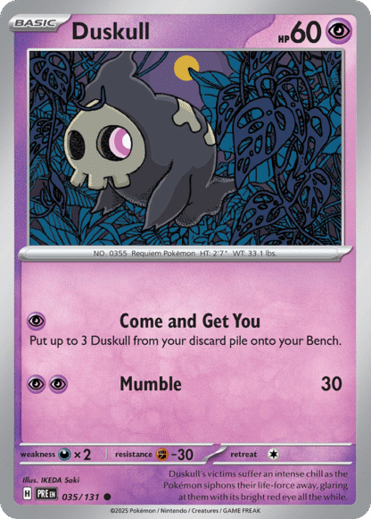 Duskull Poke Ball - Prismatic Evolutions