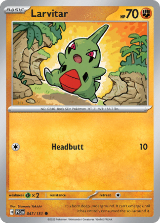 Larvitar Reverse - Prismatic Evolutions