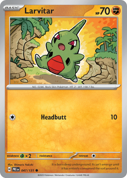 Larvitar Reverse - Prismatic Evolutions