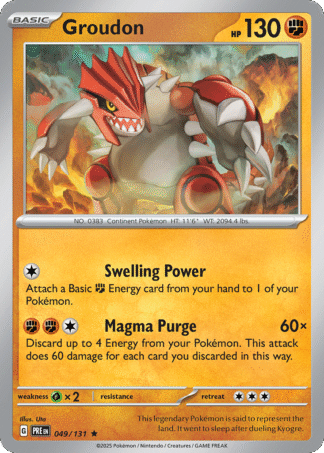 Groudon Reverse - Prismatic Evolutions