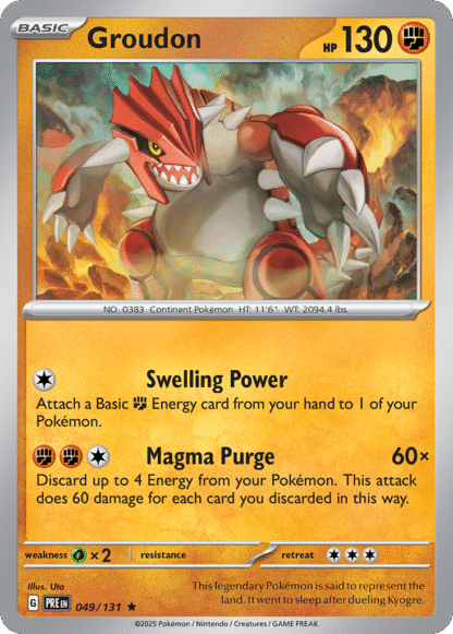 Groudon Reverse - Prismatic Evolutions
