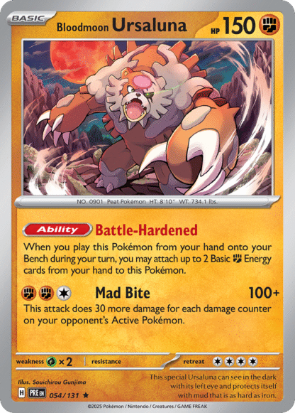 Bloodmoon Ursaluna Reverse - Prismatic Evolutions