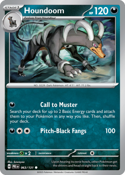 Houndoom Reverse - Prismatic Evolutions