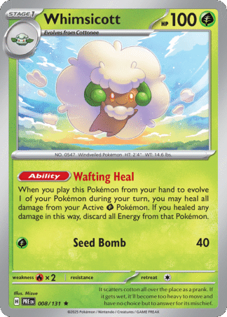 Whimsicott Poke Ball - Prismatic Evolutions
