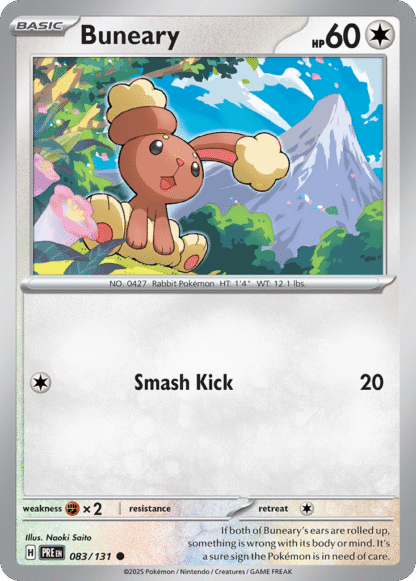 Buneary Reverse - Prismatic Evolutions