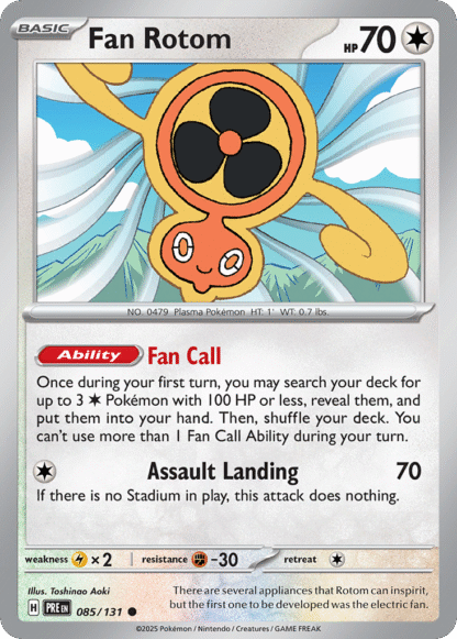 Fan Rotom Reverse - Prismatic Evolutions
