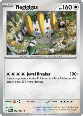 Regigigas Reverse - Prismatic Evolutions