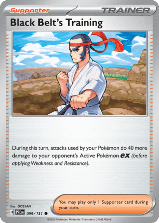 Black Belt's Training Reverse - Prismatic Evolutions
