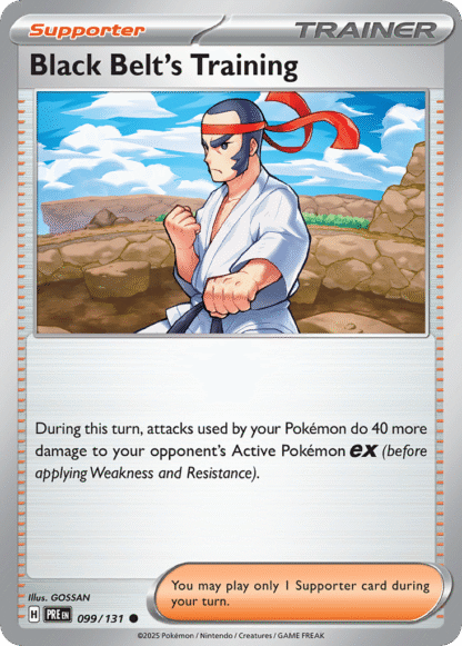 Black Belt's Training Reverse - Prismatic Evolutions