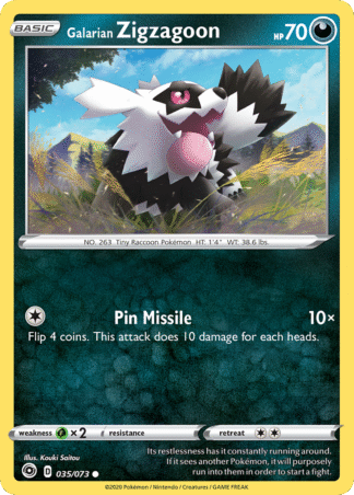 Galarian Zigzagoon Reverse - Champion's Path