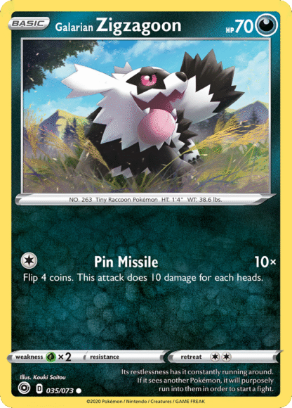 Galarian Zigzagoon Reverse - Champion's Path