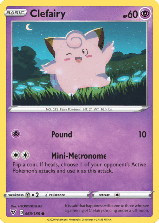 Clefairy Reverse - Vivid Voltage