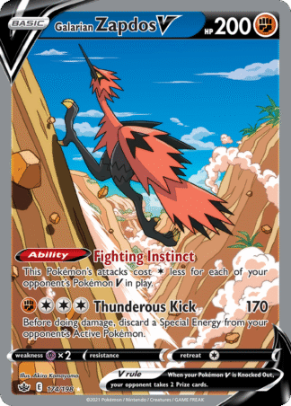 Galarian Zapdos V - Chilling Reign