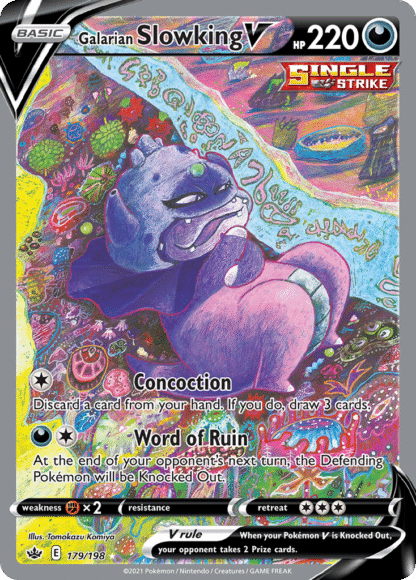 Galarian Slowking V - Chilling Reign