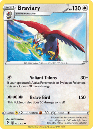 Braviary Reverse - Evolving Skies