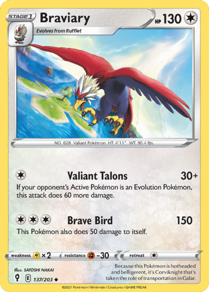 Braviary Reverse - Evolving Skies