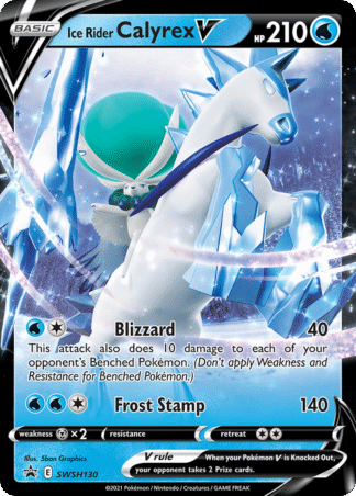 Ice Rider Calyrex V - SWSH Black Star Promos