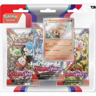 Scarlet & Violet 3-Pack Blister Arcanine Promo