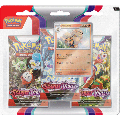 Scarlet & Violet 3-Pack Blister Arcanine Promo