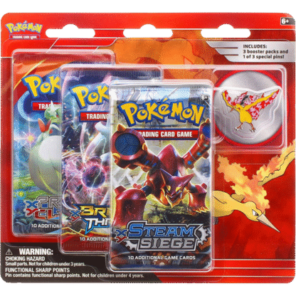 XY 3-Pack Blister Moltres Pin