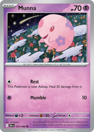 Munna Poke Ball - Black Bolt
