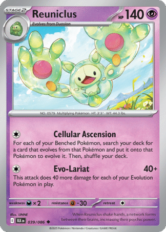 Reuniclus Reverse - Black Bolt