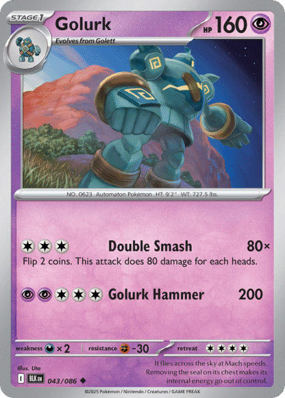 Golurk Reverse - Black Bolt