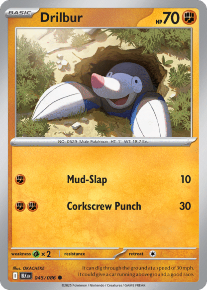 Drilbur Poke Ball - Black Bolt