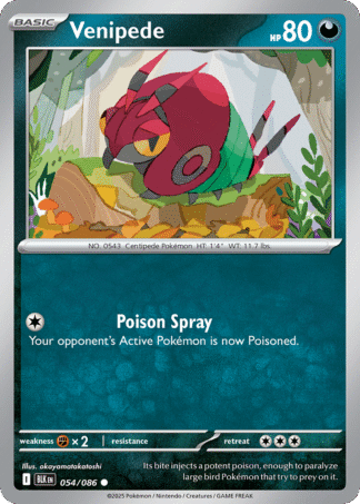 Venipede Reverse - Black Bolt