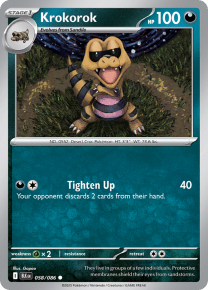 Krokorok Reverse - Black Bolt