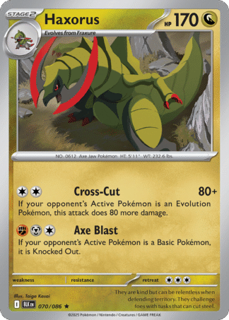 Haxorus Reverse - Black Bolt