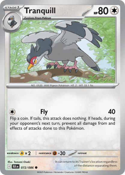 Tranquill Reverse - Black Bolt