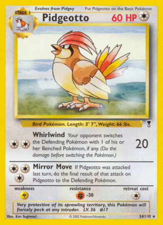 Pidgeotto Reverse - Legendary Collection