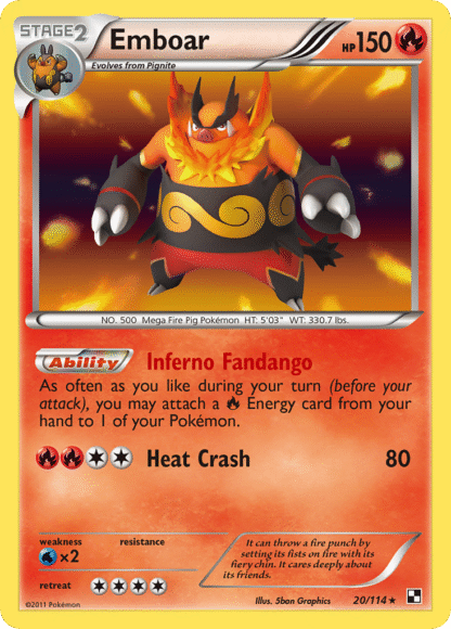 Emboar Reverse - Black & White